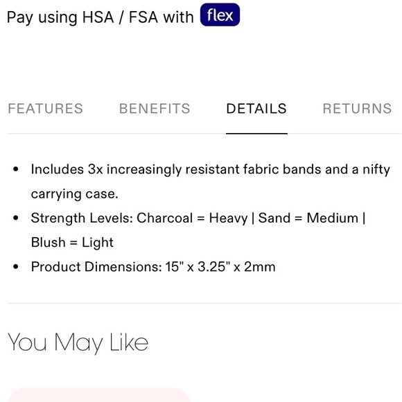 Bala Pink resistance Bands- NWT - Picture 3 of 3